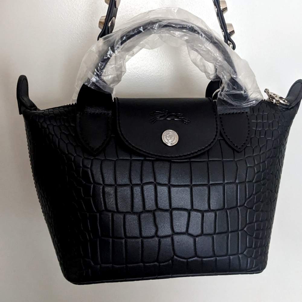 Longchamp le pliage cuir extra small top handle satchel